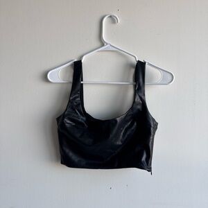 Forever 21 Sleek Black Crop Top